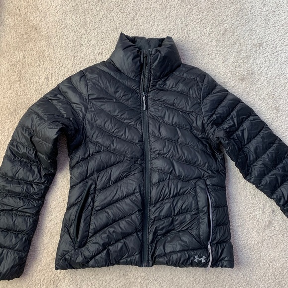 Black Under Armor Puffer Jacket